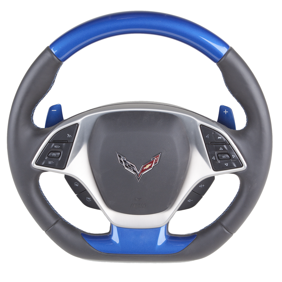 Corvette C7 – Color-Matched Custom Steering Wheel