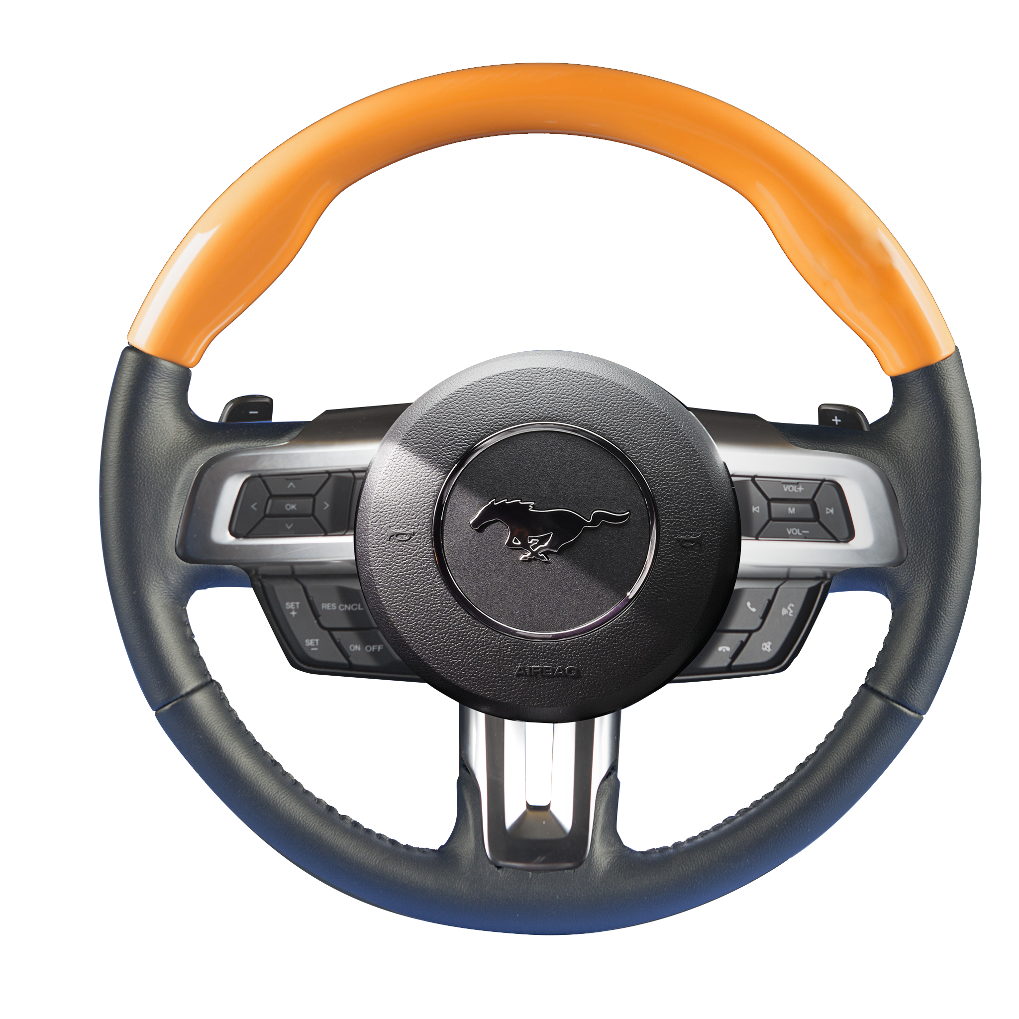 Mustang steering wheel store wrap